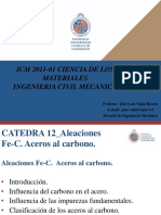 CATEDRA 12 - Aleaciones Fe-C. Aceros Al Carbono