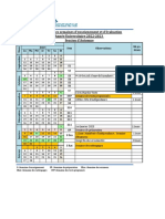 Calendrier Des Semaines D'enseignement Et D'evaluation SA AU 2022-2023