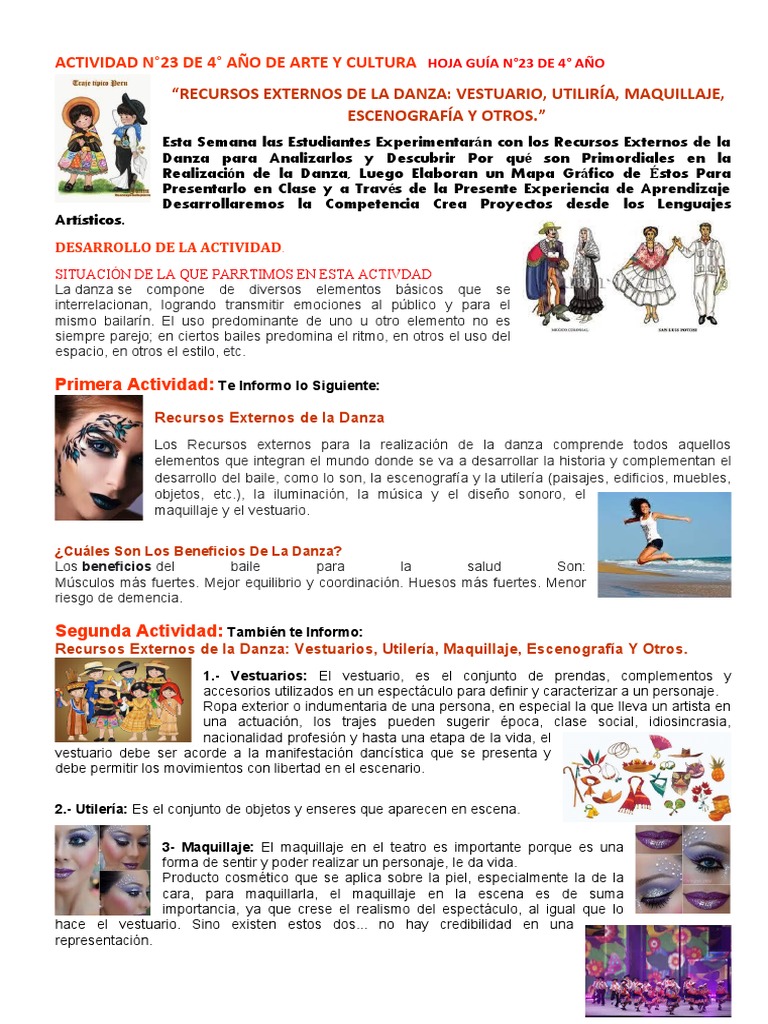 Recursos Externos en la Danza | PDF | Bailes | Teatro