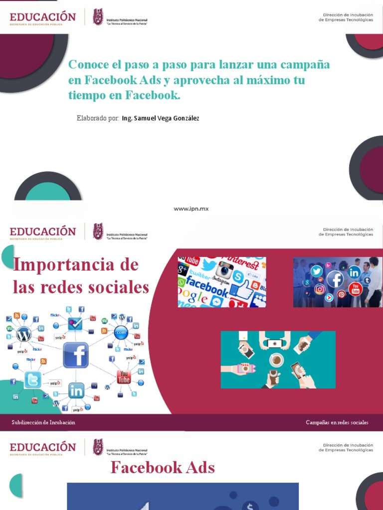 Presentacion Campañas en Redes Sociales 2 de 3 | PDF | Facebook ...