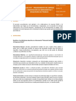 Guia N°07 - Procedimiento de Limpieza y Desinfección de Herramientas de Trabajo. C19-GS-07
