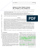 2022 Lucertini - Sulphur Abundances in Three Galactic Clusters