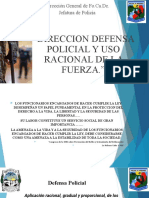 Defensa policial fuerza