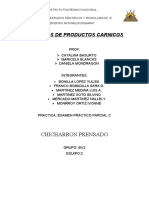 Procesos carnicos: Chicharrón prensado IPN