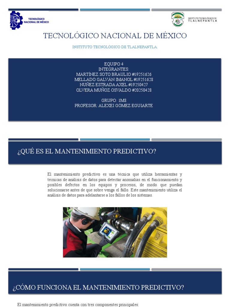 Mantenimiento Predictivo Pdf Procesamiento De Datos Aprendizaje