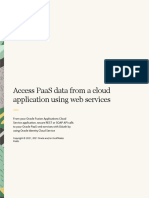 Access PaaS Data From A Cloud Application Using Web Services