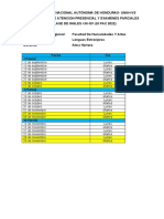 Calendario de Atención Presencial III PAC 2022