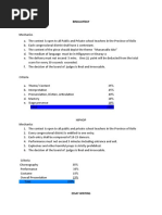 Criteria and Mechanics WTD