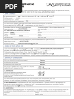 UWS Application Form