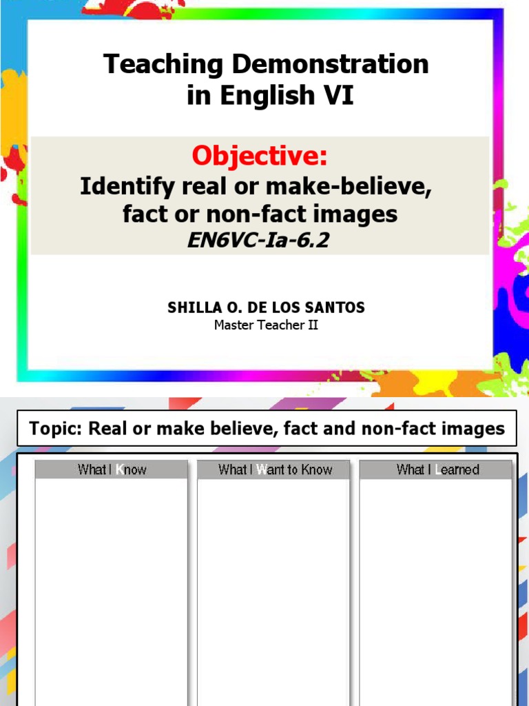 Real or make believe pdf butterfly