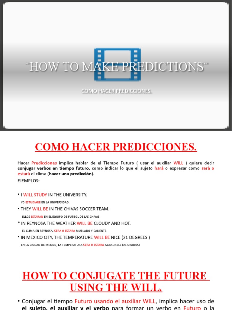 PREDICCIONES | PDF | Verbo | Mecánica del lenguaje