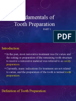 Fundamentals of Tooth Preparation 1