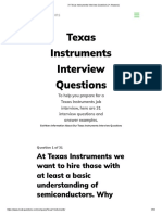 Very Important 31 Texas Instruments Interview Questions (+ Answers)