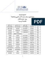 النتائج النهائية لمباراة ولوج مسلك ماستر الأدب العربي والمثاقفة دورة شتنبر 2022