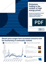 Emissions Trading in The Context of High Energy Prices by Jostein Kristensen (UK) 2022 MAY