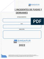 Registro de Incidentes de Fugas y Derrames Singapur