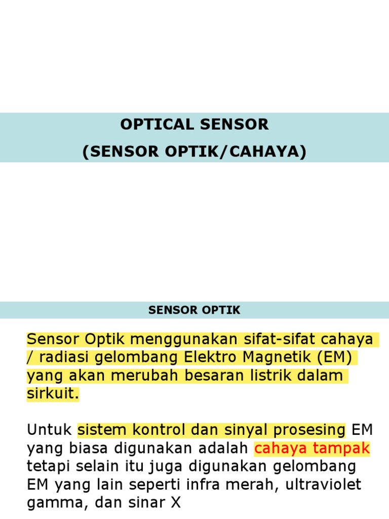 6 Optical Sensor PDF