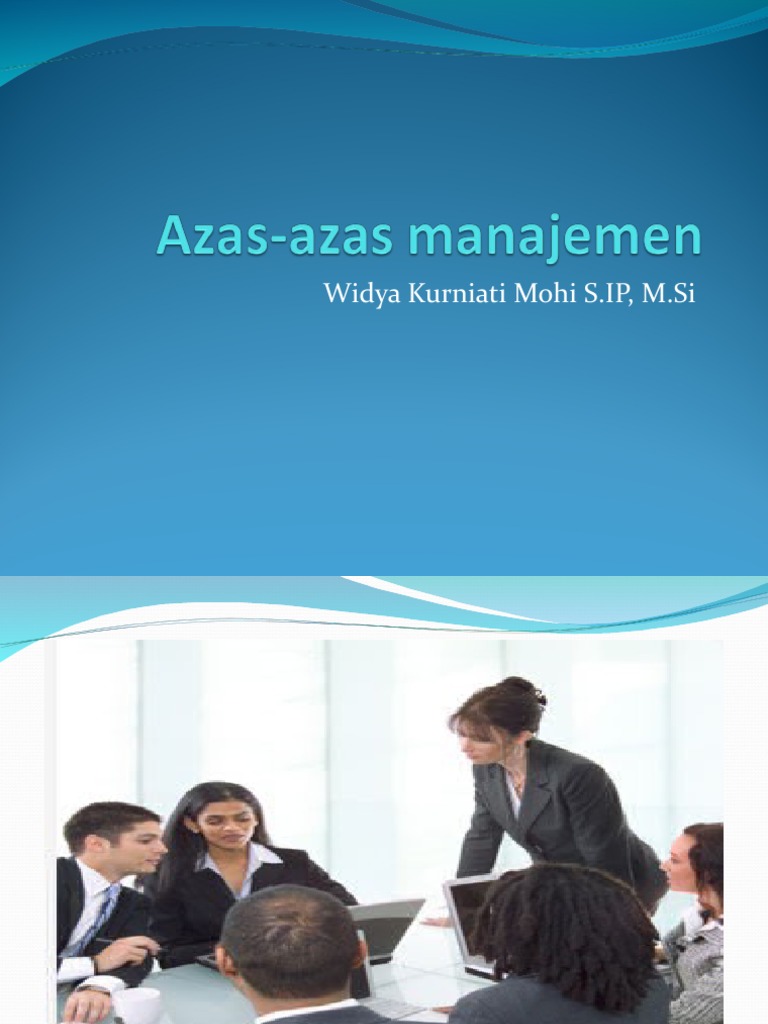 Azas Azas Manajemenppt Pdf