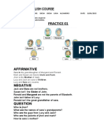 English Course Family Tree Practice