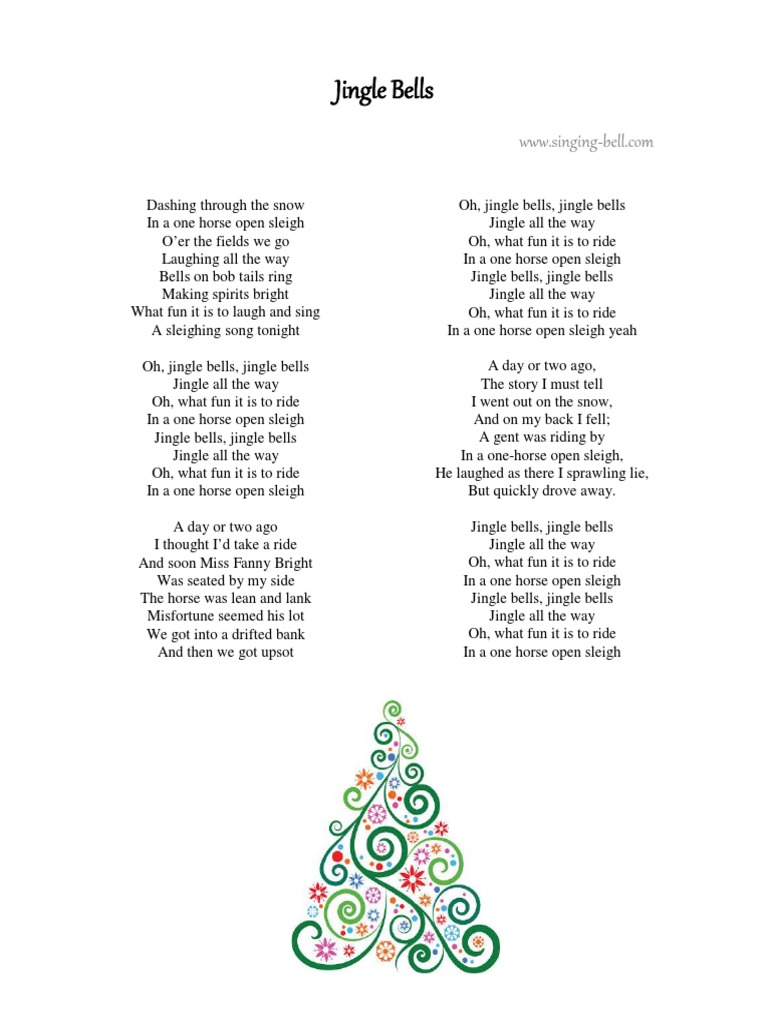 jingle bells lyrics and story | pdf