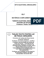 Direito Eleitoral Brasileiro