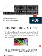 Oído Absoluto y Relativo