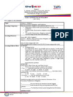 A Lesson Log in Quarter 1 - Module 1: Express Permission, Obligation, and Prohibition