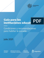 Guia para Instituciones Educativas Covid19