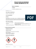 Anexo C. Hoja de Seguridad Alcohol Antiséptico