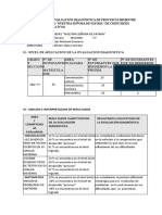 Informe Sobre Evaluación Diagnóstica de Proceso Ii Bimestre 2022 I