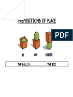 Prepositions of Place. In, On, UNDER