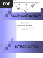 Seismic Behaviour and Analysis of Irregular Bridges With Different Column Heights