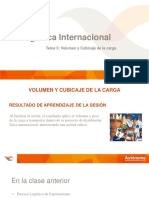 Logística Internacional: Tema 5: Volumen y Cubicaje de La Carga
