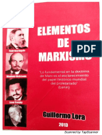 Elementos Del Marxismo - Guillermo Lora - 2013