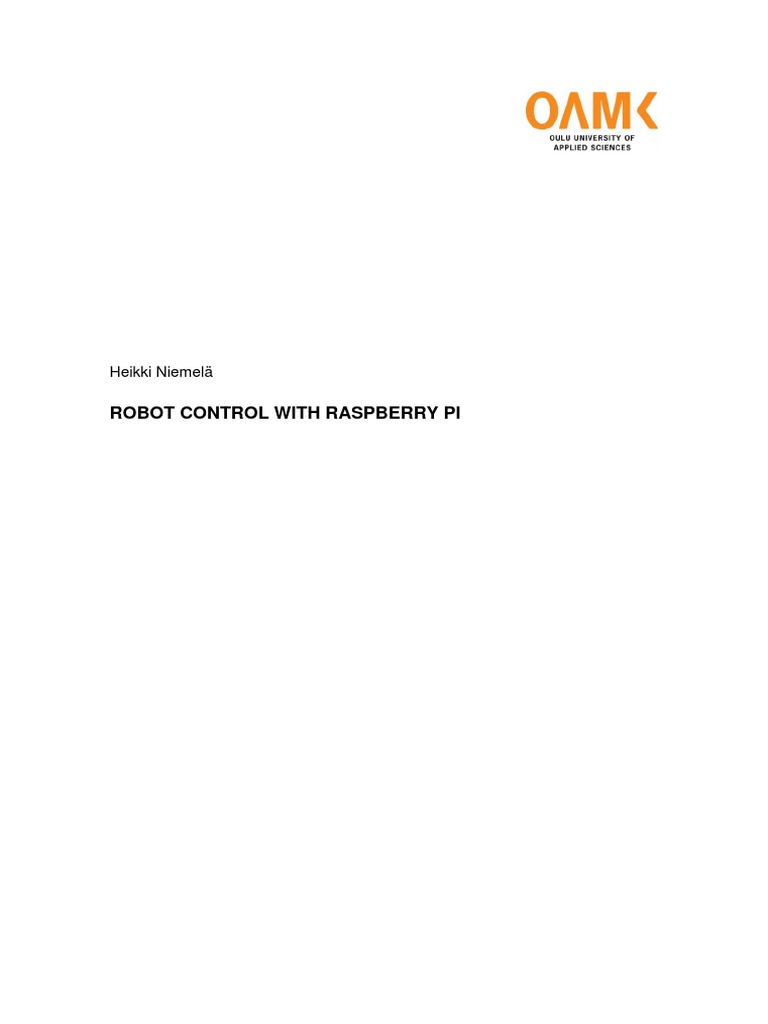 Robot Control With Rasberry Pi | PDF | Programmable Logic Controller ...