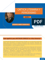 Ppt. 7. Crítica Literaria y Periodismo