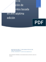 Guía para La Elaboración de Documentos Basado en APA Séptima Edición