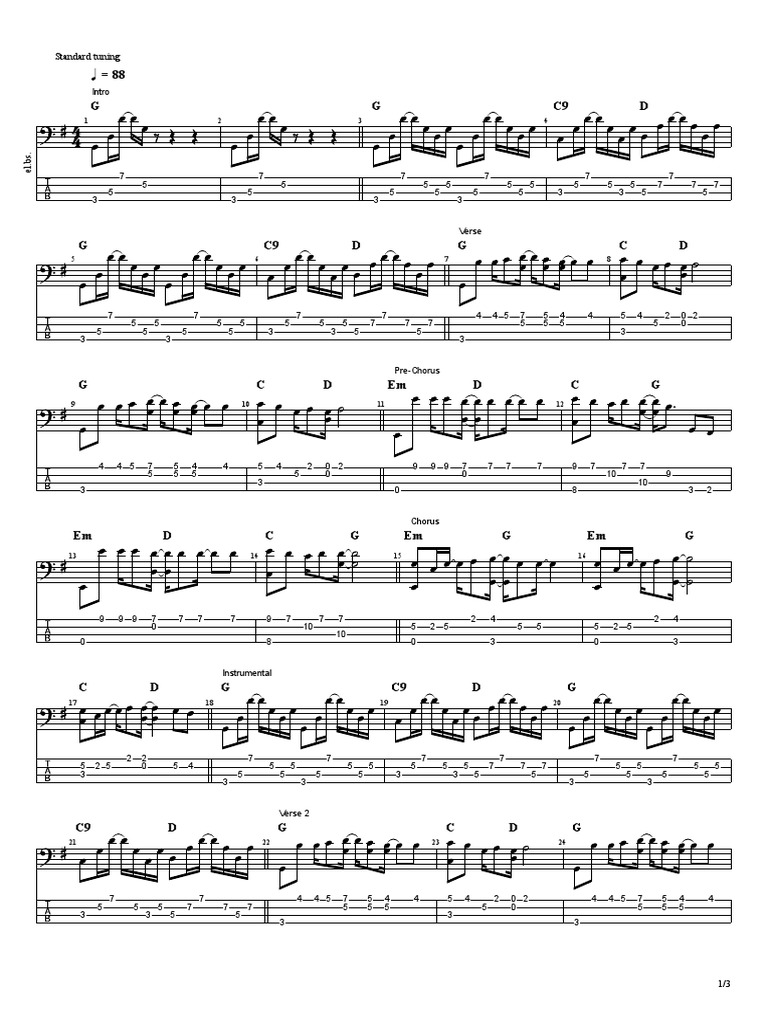 Good Riddance (Bass Arrangement) | PDF