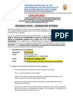 Convocatoria Promocion Interna