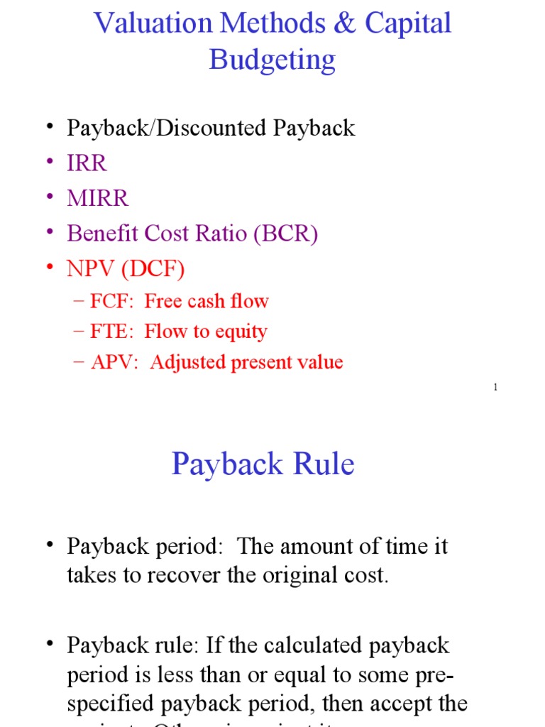 Capital Budgeting | PDF | Internal Rate Of Return | Net Present Value