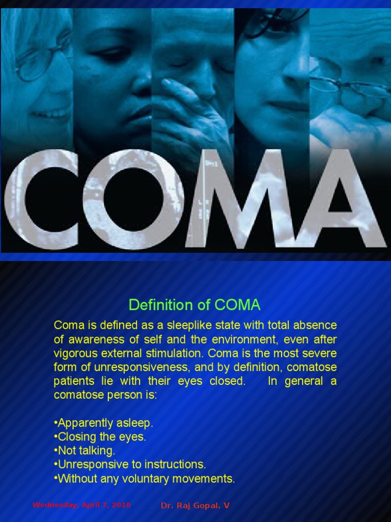 Coma Causes And Management Coma Brainstem