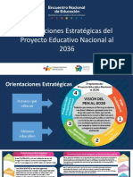 Orientaciones Estratégicas Proyecto Educativo Nacional 2036 PDF