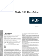 Nokia N81 User Guide: EN 9204651 Issue 1 en