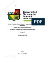 Unidad 2 Comprensión de Material Bibliográfico - Zevallos Silvia - 5to. B - Economía Online