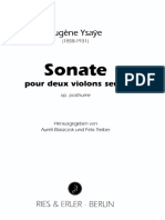Ysaye-Sonata para 2 violines
