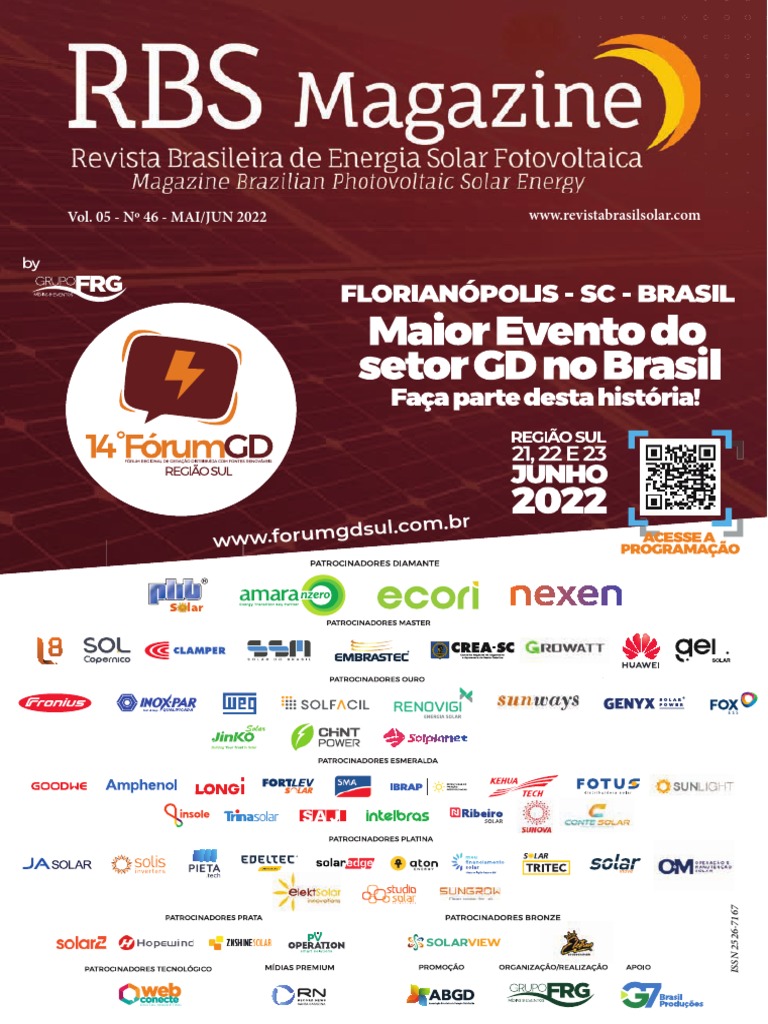 RBS46-Revista Brasileira Energia Solar | PDF | Fotovoltaica | Energia solar