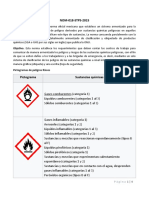 NOM-018-STPS-2015 clasifica peligros sustancias químicas