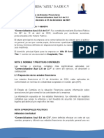 Notas de Los Estados Financieros