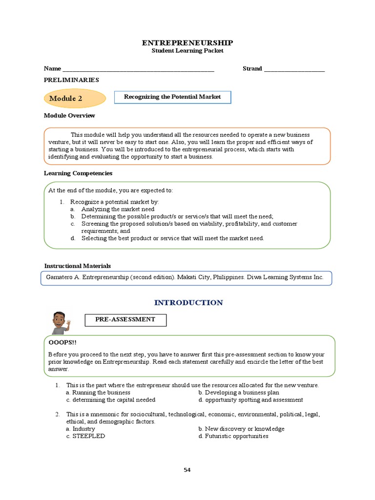 Entrepreneurship Week 2 FINAL | PDF | Entrepreneurship | Innovation