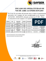 Certificado de Aa - Ag. Catacaos